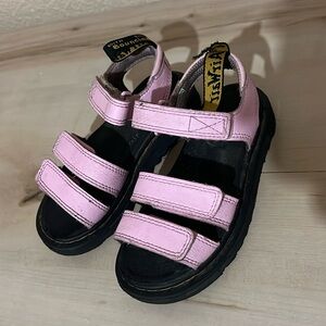Girl Pink Dr Martin sandals